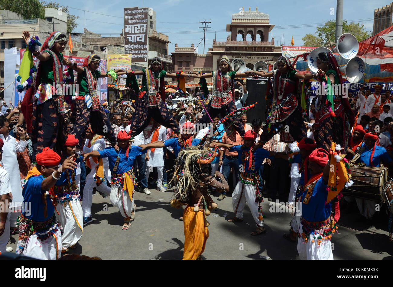 Ram navami procession jodhpur rajasthan, Inde, Asie Banque D'Images