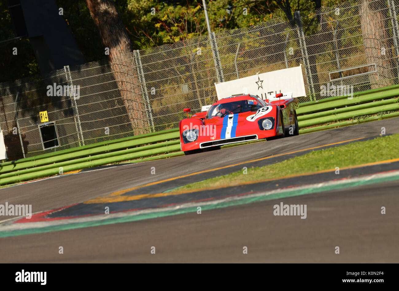 22 Oct 2016 Imola Classic - Ferrari 512M - 1971 conduit par unknow pendant la pratique sur le circuit d'Imola, Italie. Banque D'Images