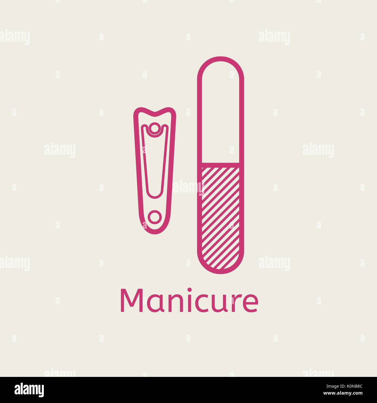 Coupe-ongles icône linéaire. Fine ligne illustration. Clippers manucure symbole de contour. Dessin vectoriel aperçu isolés Illustration de Vecteur