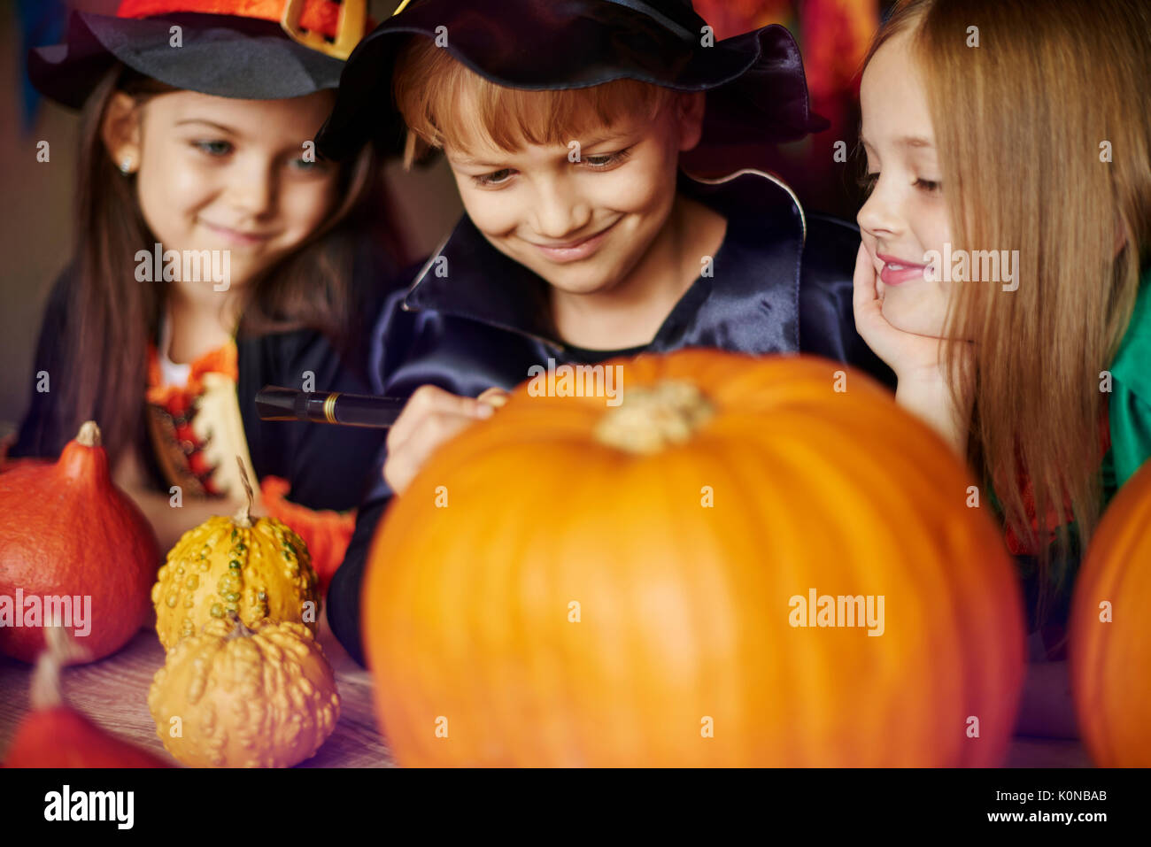 L'Halloween est un grand plaisir pour les enfants Banque D'Images