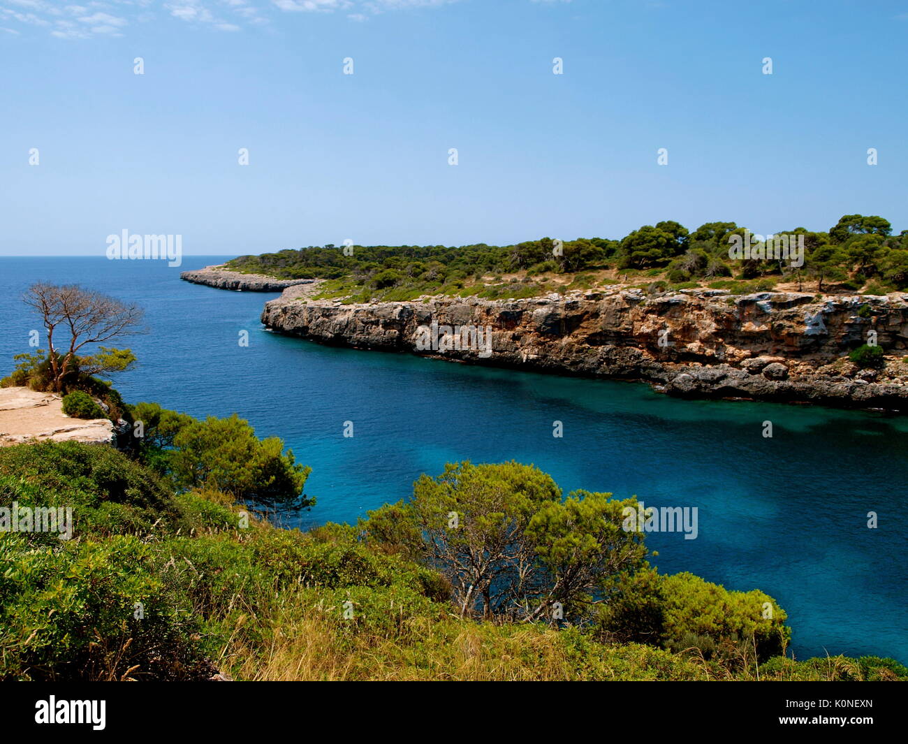 Plage Cala Pi à Majorque (Espagne) Banque D'Images