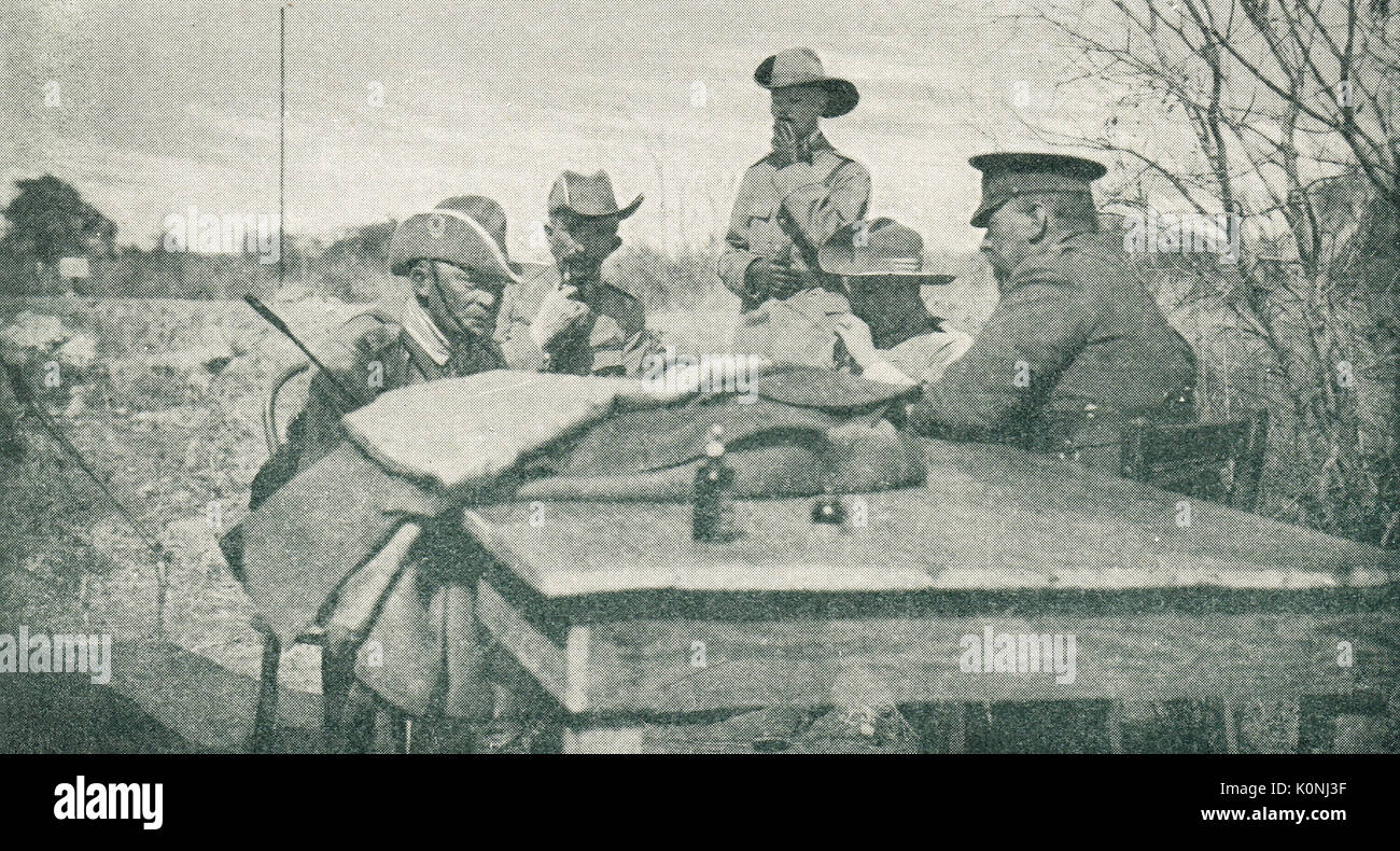 Reddition de l'Allemagne dans le sud de l'Afrique de l'Ouest, 9 juillet 1915, WW1 Banque D'Images
