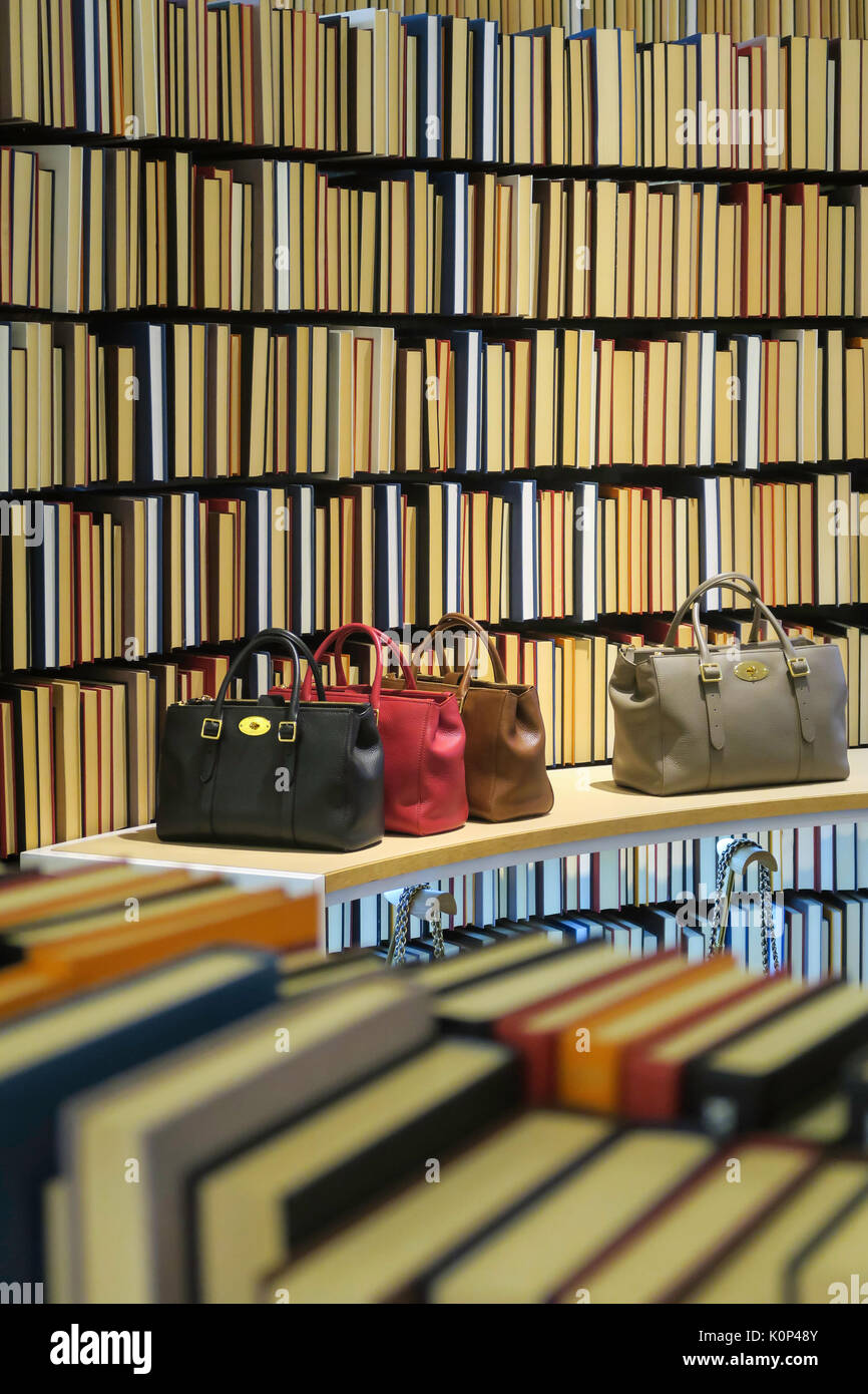 Mulberry est un chic britannique Flagship Store de SoHo, NYC, USA Banque D'Images