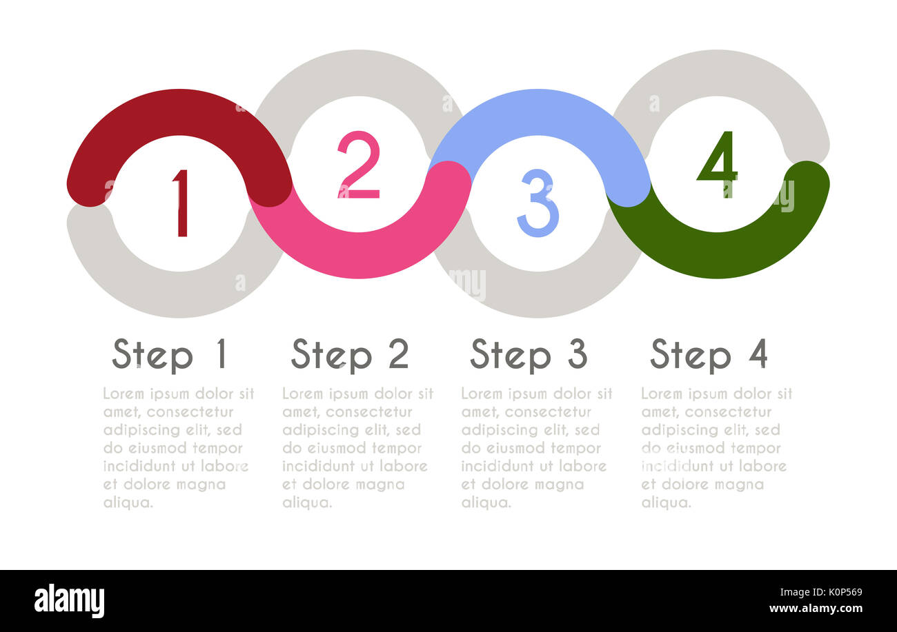 Statistique tableau de l'évolution du concept. Infographic template pour la présentation. Timeline graphique statistique. Flux d'affaires diagramme de processus. Banque D'Images