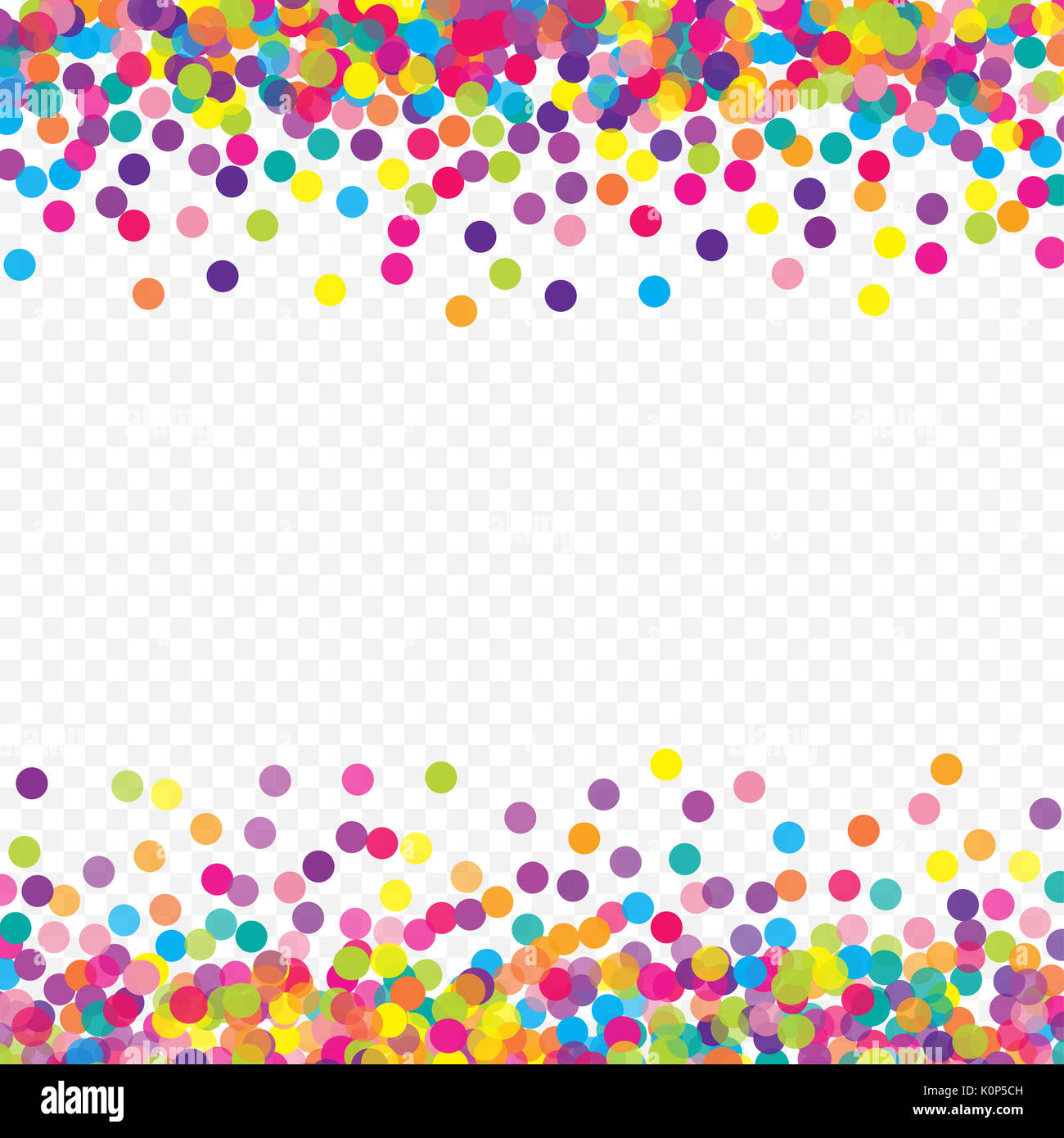 Vol coloré relevant les éléments de décoration de la célébration. Résumé fond avec la chute de confettis Banque D'Images