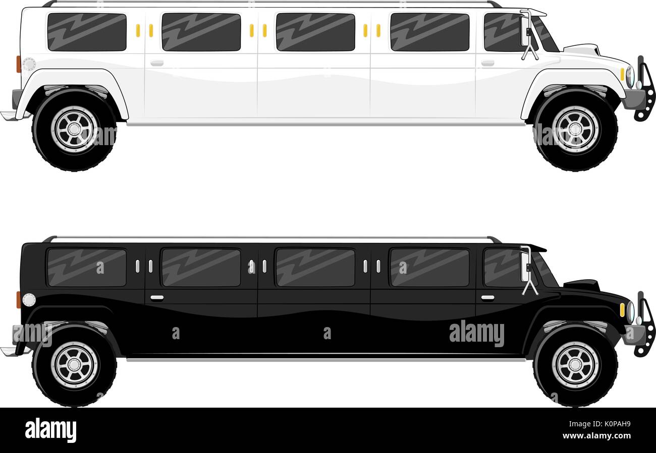 White limousine Banque d'images vectorielles - Alamy