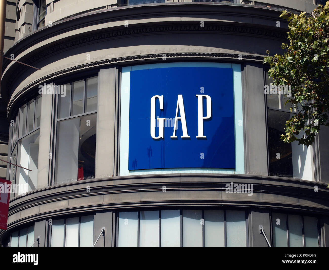 Magasin GAP à Powell et Market Sts, n San Francisco, Californie, États-Unis Banque D'Images