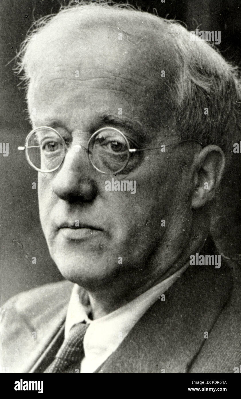 Gustav Holst en 1933 de 59 ans, quelques mois avant sa mort. Compositeur anglais. 1874-1934. Banque D'Images