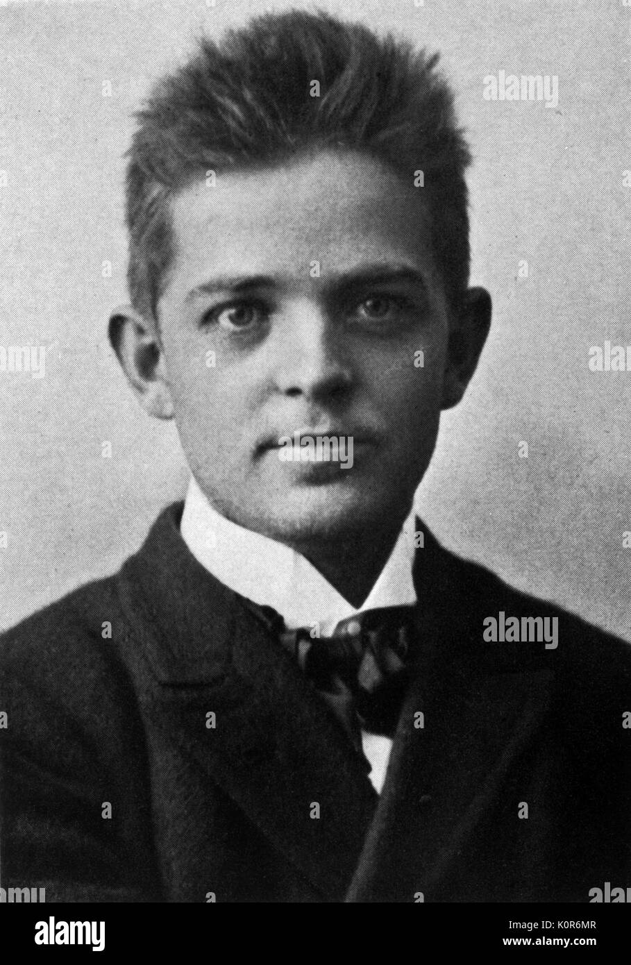 Carl Nielsen, c.1892 1865-1931. Compositeur et chef d'orchestre danois Banque D'Images