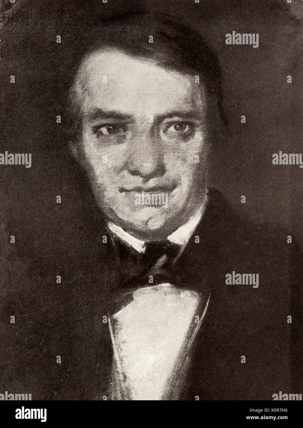 Ferdinand Schubert - Portrait - le frère aîné de Franz Schubert, compositeur autrichien, 31 janvier 1797 - 19 novembre 1828 avec Franz Ferdinand est - quand il est mort Banque D'Images