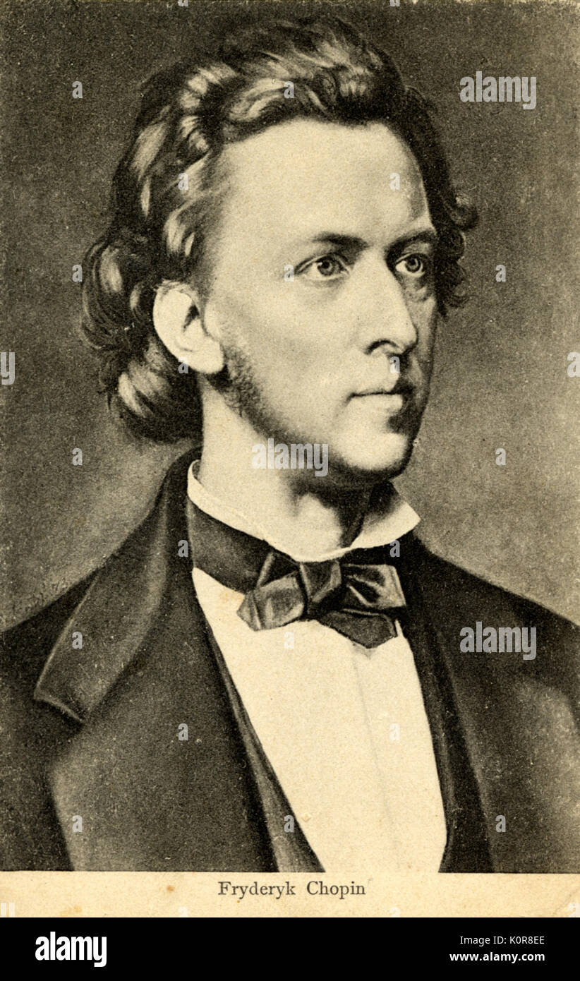 Le compositeur polonais Frédéric Chopin (1810-1849). Banque D'Images