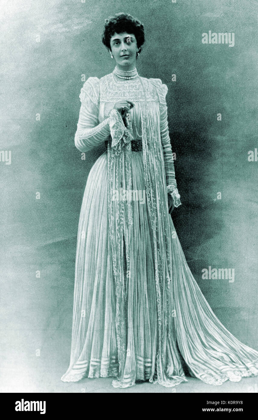 Dame de Gray - portrait. Femme de Lord Grey (le président du syndicat financier de Covent Garden, 1902). Banque D'Images