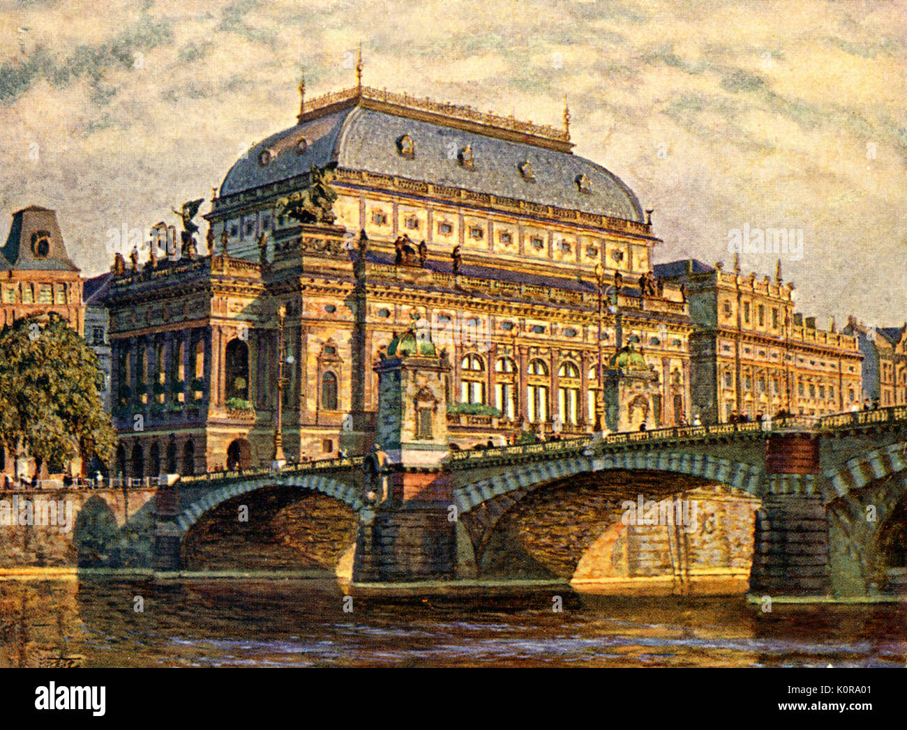 Théâtre National de Prague - par C. le théâtre Maly a été ouverte le 18 novembre 1883. Jakobin de Dvorak, a été effectuée (création) il y en 1889. Banque D'Images