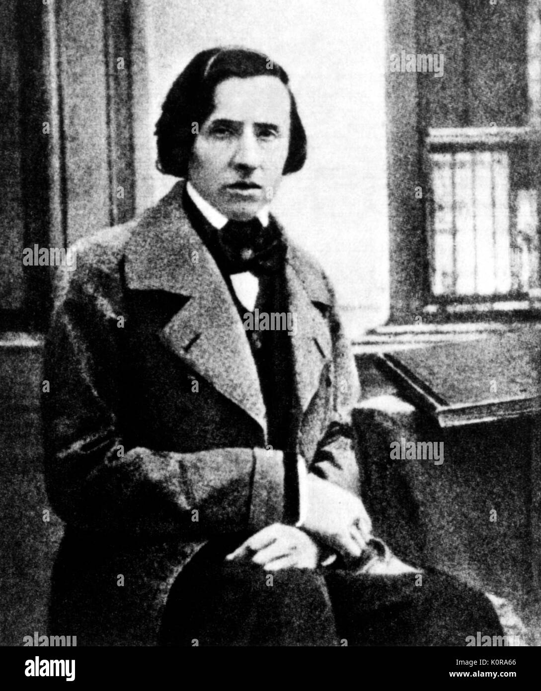 Frederic Chopin - Daguerréotype de compositeur polonais, 1849. 1 mars 1810 - 17 octobre 1849. Banque D'Images