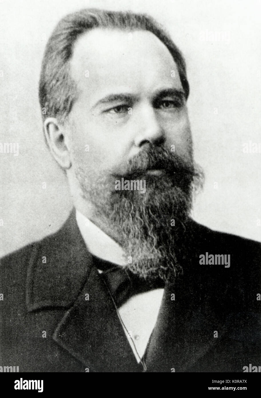Sergei Taneyev, pédagogue et compositeur russe, (1856-1915). Étudié avec Nicolaï Rubinstein et Tchaïkovski. Tchaïkovski a réussi en tant que professeur à Conservatoire de Moscou. Banque D'Images
