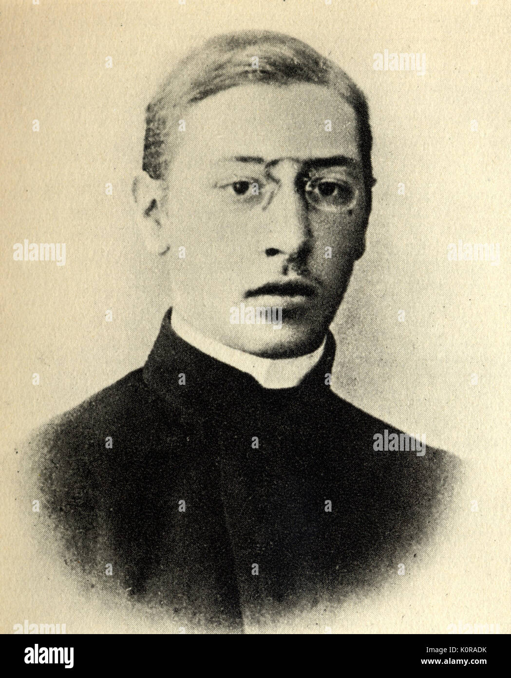 Igor Stravinsky âgé de 18 ans. Compositeur russe, 1882-1971. Banque D'Images