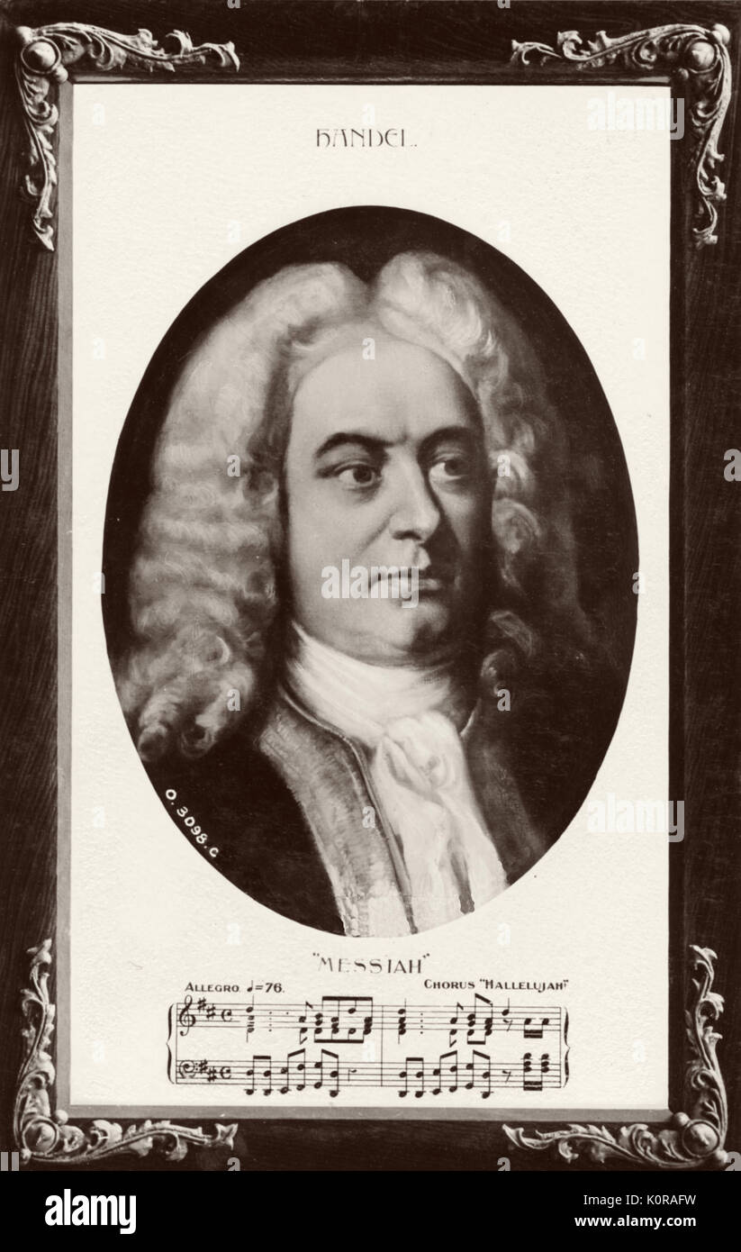 George Frideric Handel. Compositeur allemand, 1685-1759. Banque D'Images