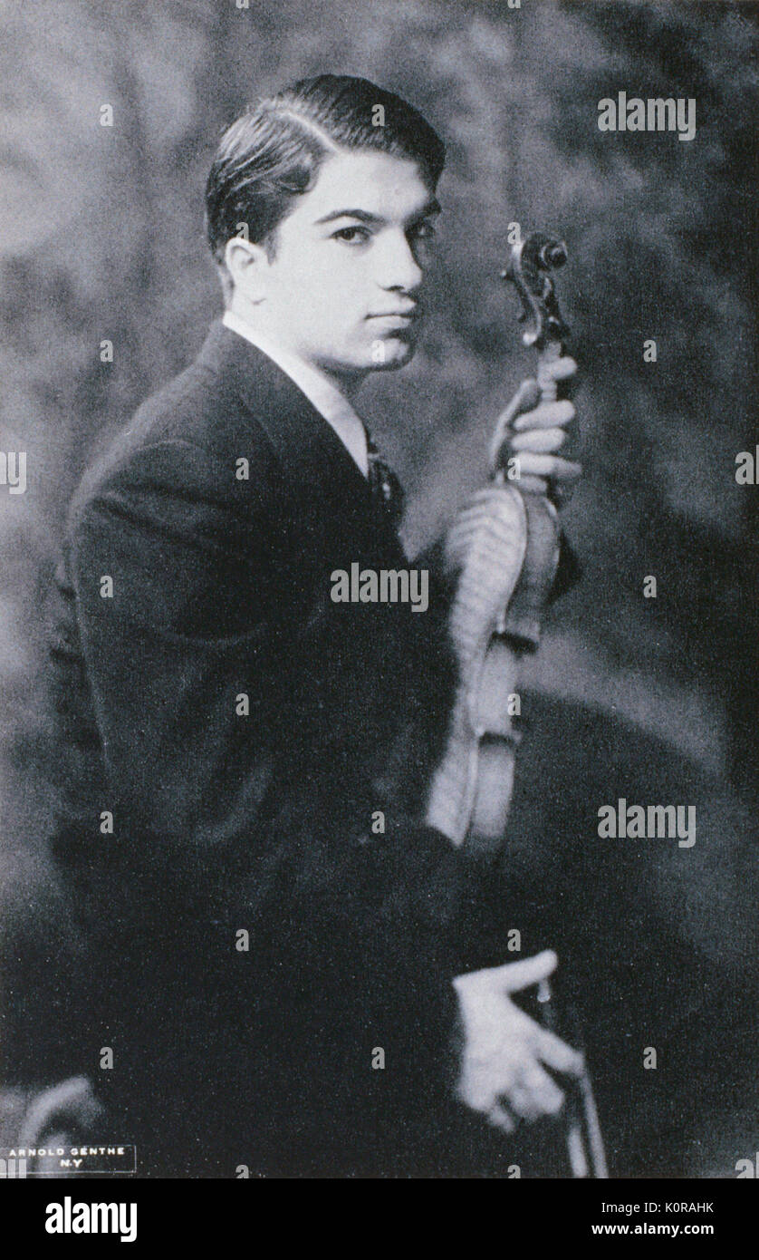Ruggiero Ricci - portrait de la violoniste italo-américaine, 1941. RR : b. 24 juillet 1918. Banque D'Images