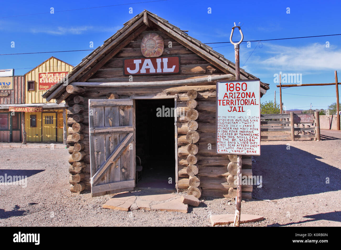Old West réplique propre Seligman Arizona Banque D'Images