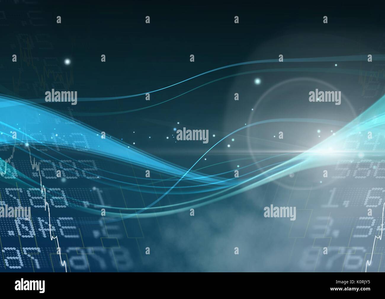 Composite numérique de transition avec les figures abstraites Banque D'Images