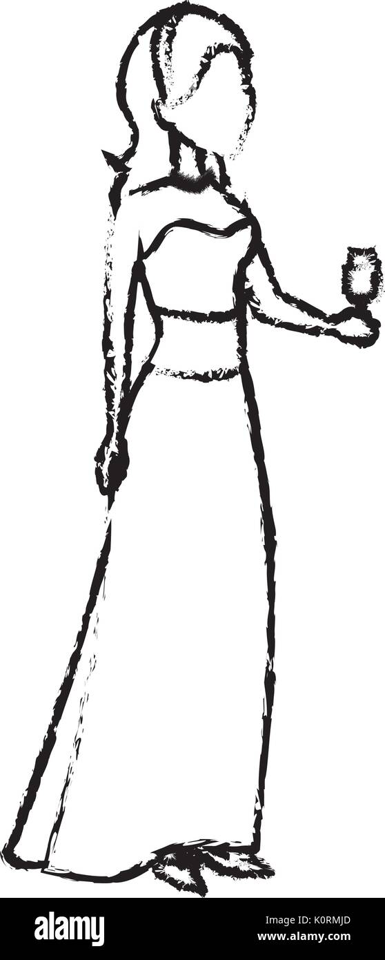 Mariée de mariage toast de mariage qui de droit Illustration de Vecteur