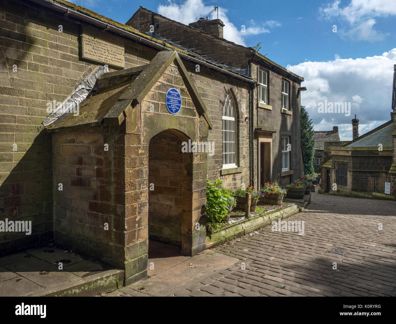 La vieille école prix construit par Patrick Haworth Bronte West Yorkshire Angleterre Banque D'Images