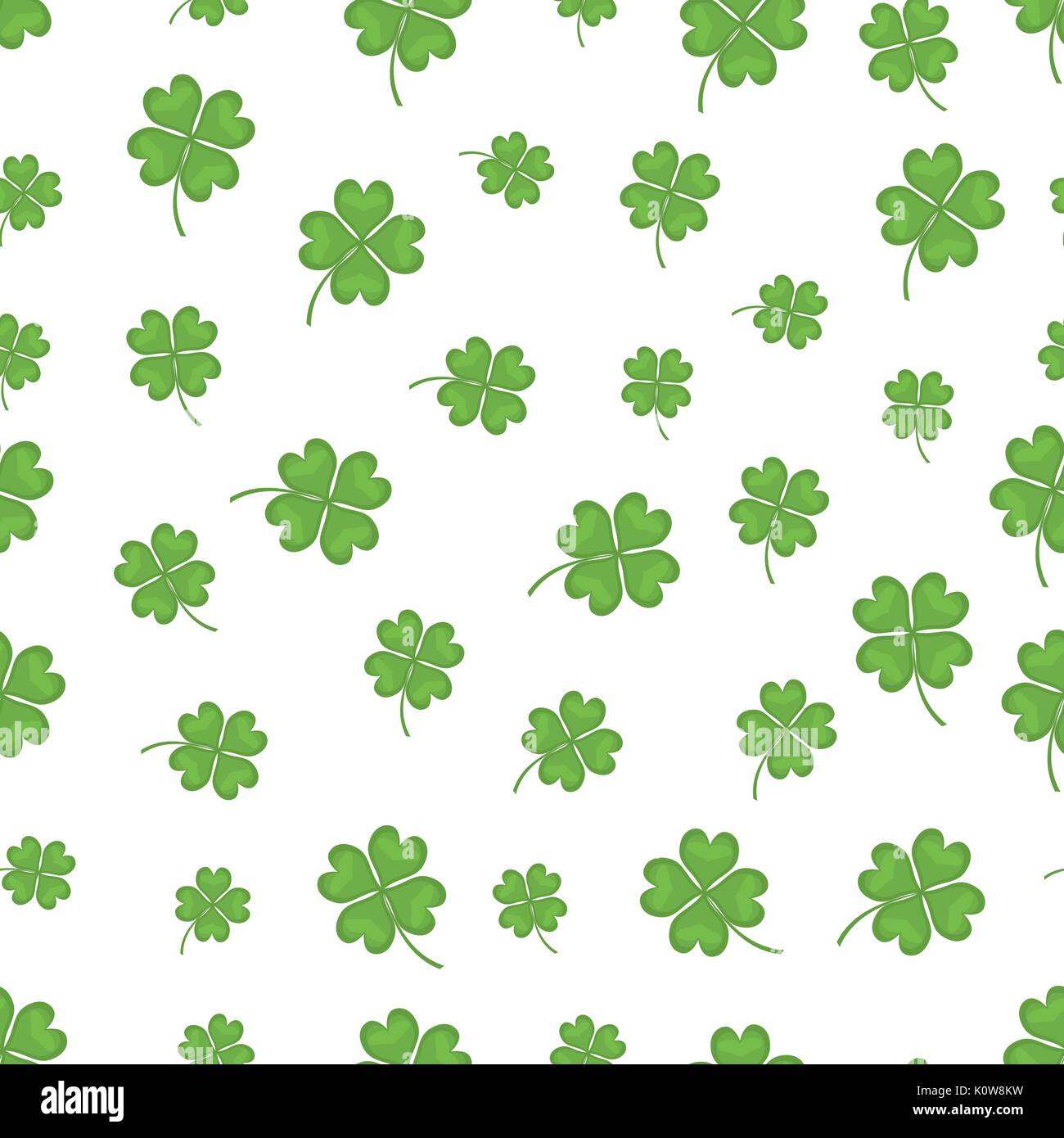 Heureux trèfle à quatre feuilles. Vector background Illustration de Vecteur