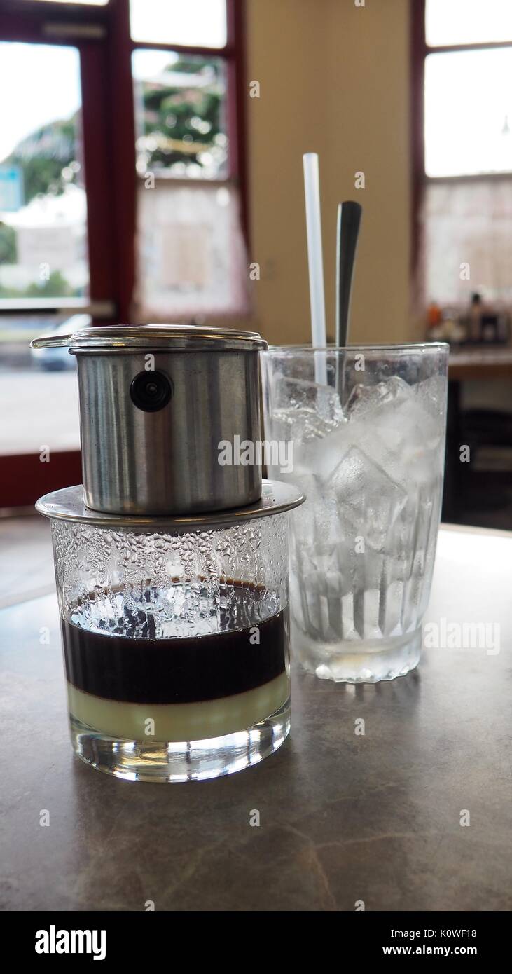 Café glacé vietnamien Banque D'Images