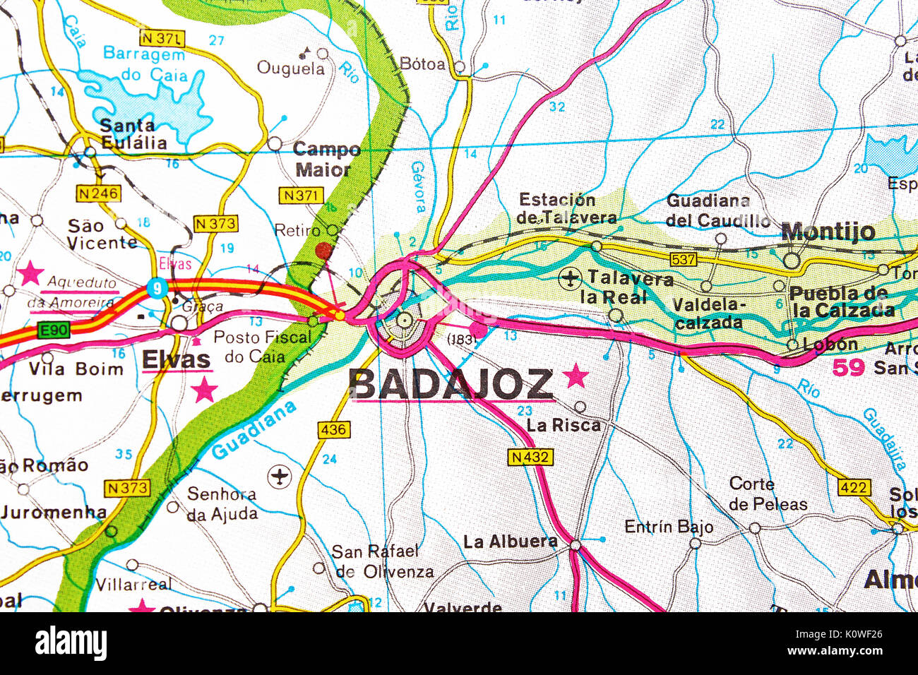 carte-de-badajoz-banque-de-photographies-et-d-images-haute-r-solution