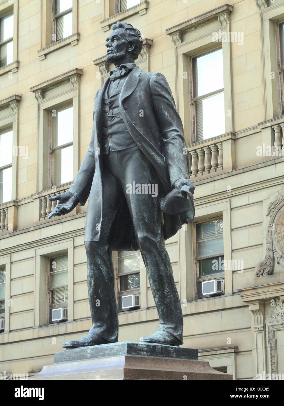 Abraham Lincoln par Max Kalish Cleveland Municipal School District DSC07954 Banque D'Images
