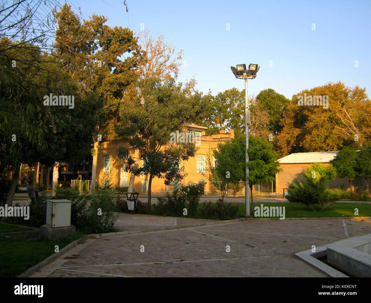 Amin Al Islami Jardin tress à matin 7 Banque D'Images