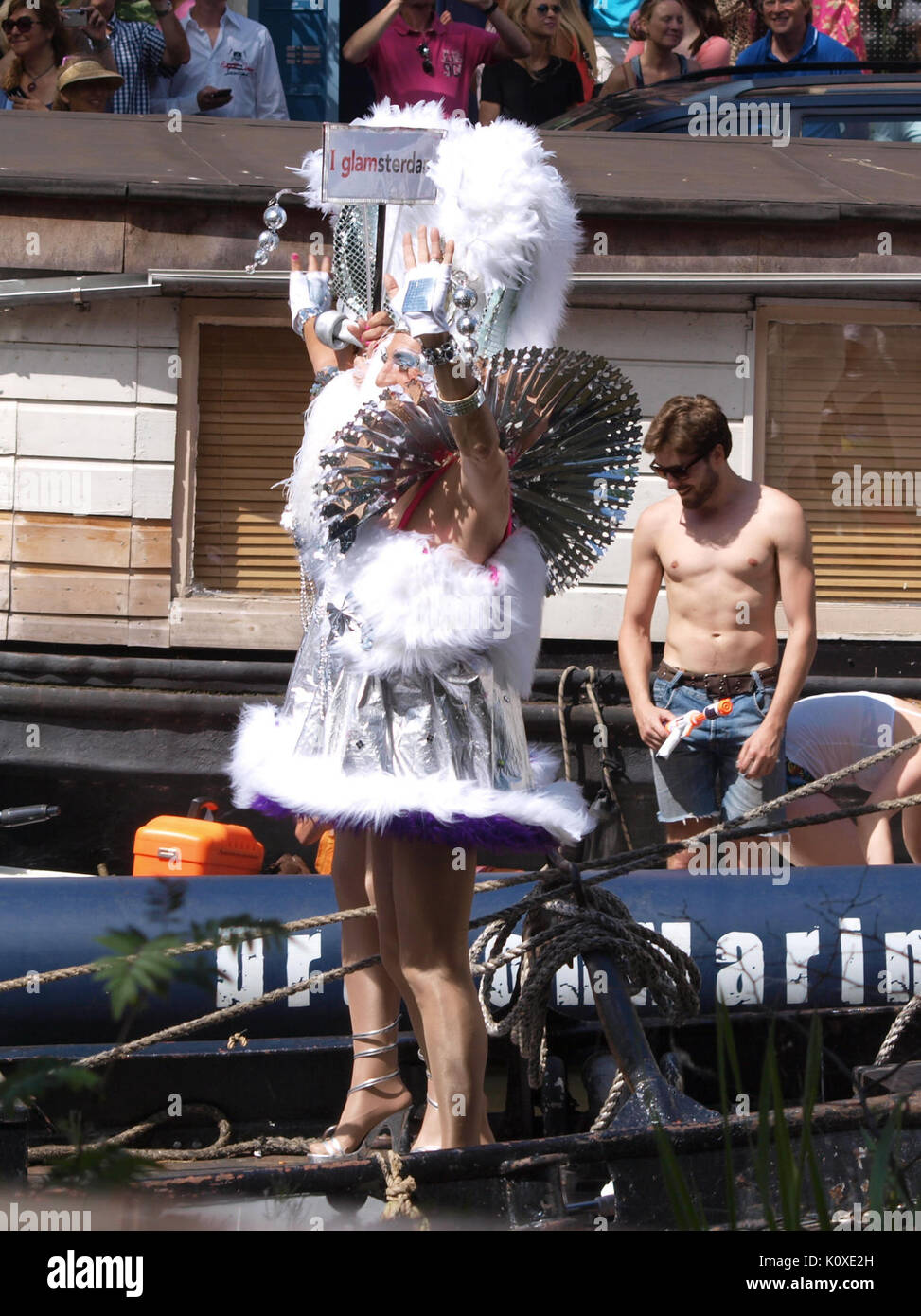 Amsterdam Gay Pride 2013 voile no1 pic1 Banque D'Images
