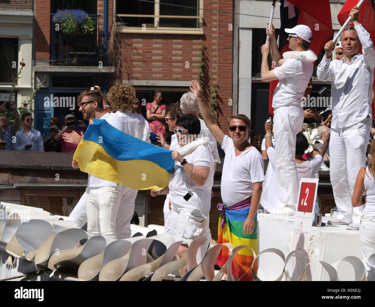 Amsterdam Gay Pride 2013 voile no2 pic1 Banque D'Images