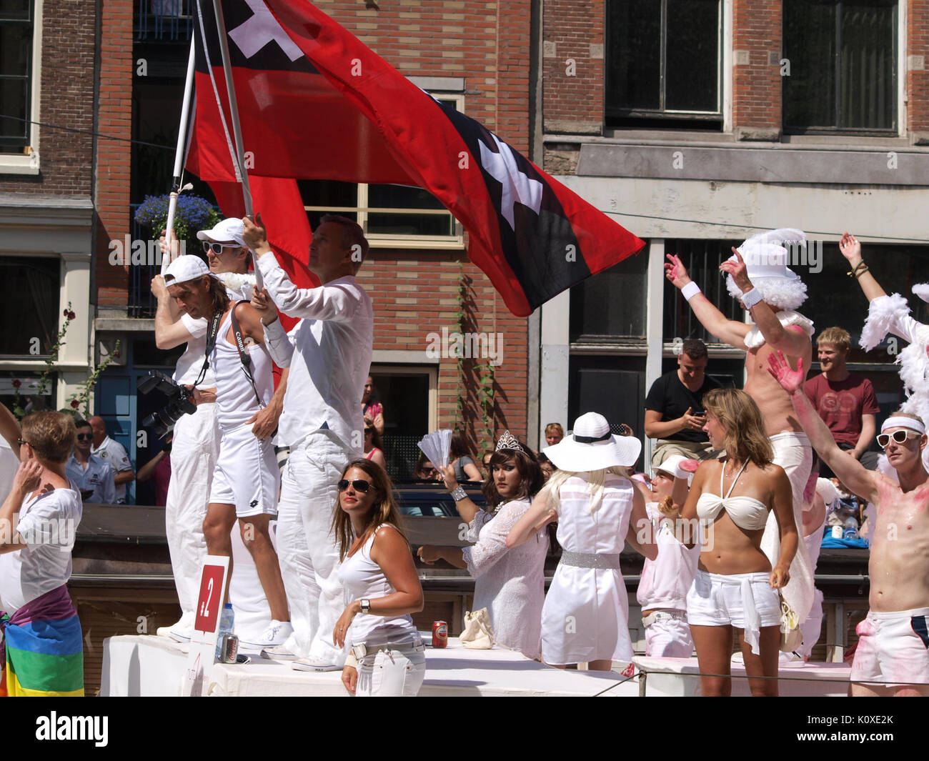 Amsterdam Gay Pride 2013 voile no2 pic2 Banque D'Images