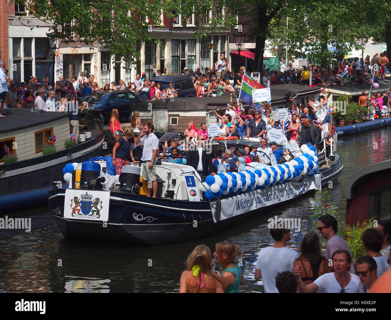 Amsterdam Gay Pride 2013 voile no3 pic1 Banque D'Images