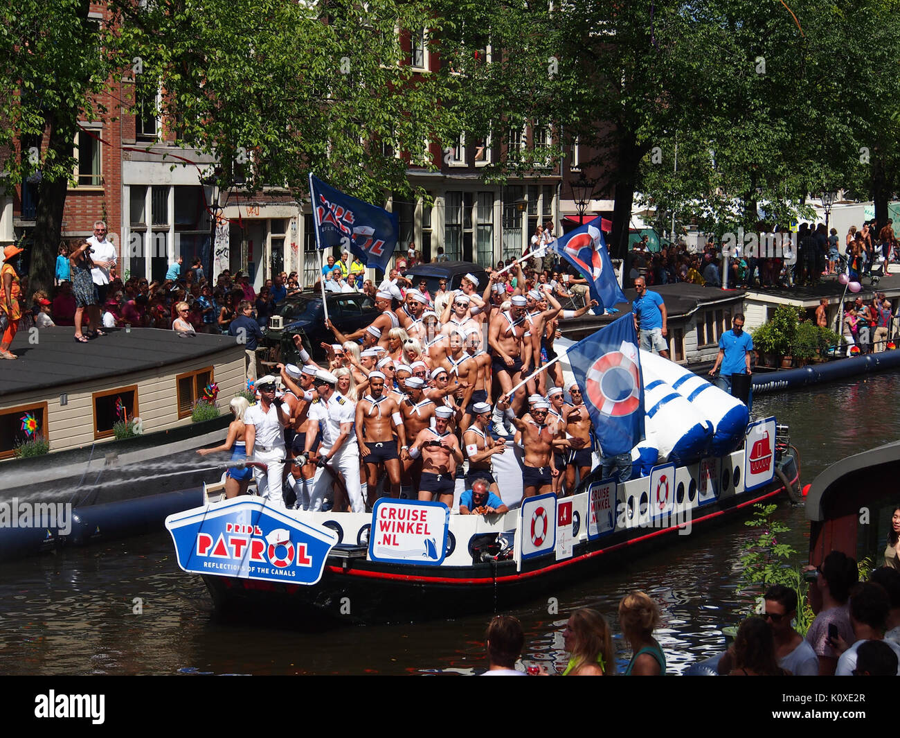 Amsterdam Gay Pride 2013 voile no4 pic1 Banque D'Images