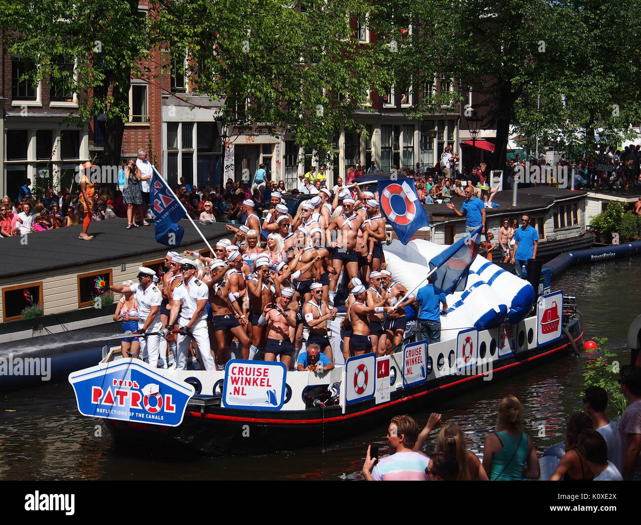 Amsterdam Gay Pride 2013 voile no4 pic2 Banque D'Images