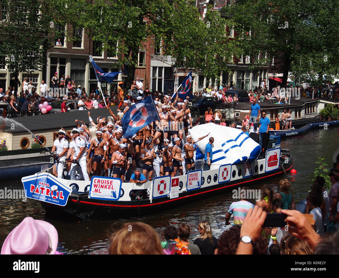 Amsterdam Gay Pride 2013 voile no4 pic3 Banque D'Images