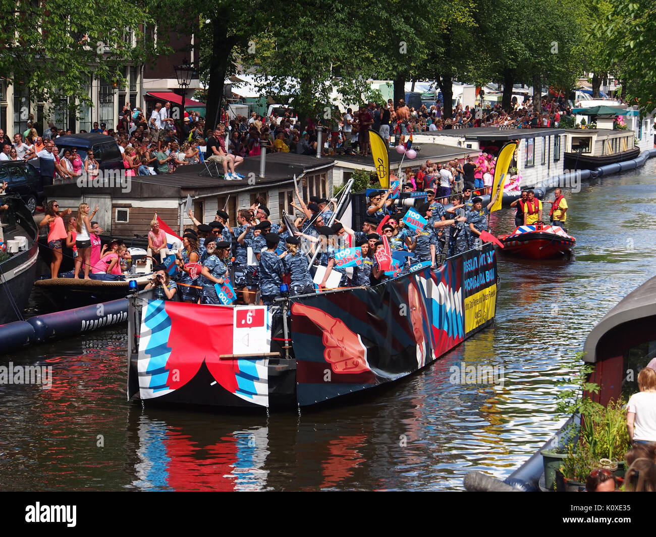Amsterdam Gay Pride 2013 voile no6 pic2 Banque D'Images