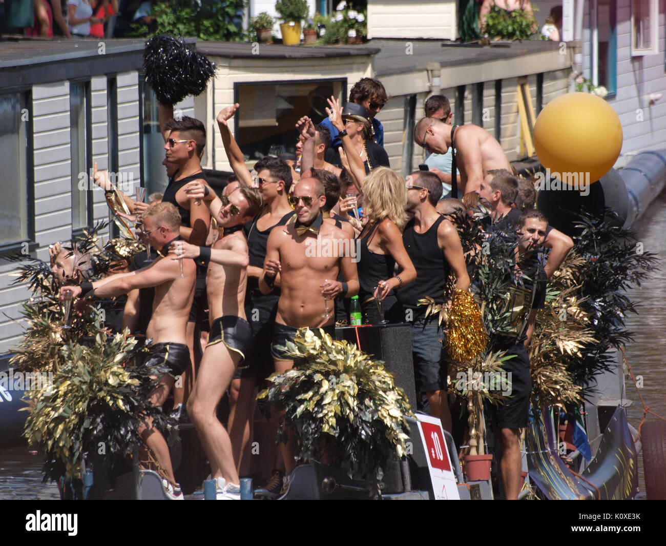 Amsterdam Gay Pride 2013 bateau10 pic1 Banque D'Images