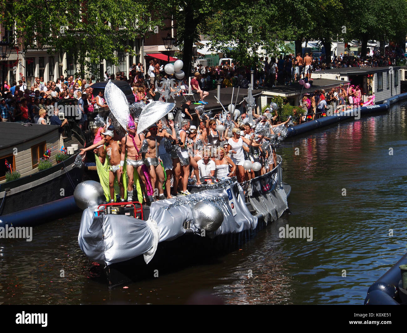 Amsterdam Gay Pride 2013 voile aucun pic74 Banque D'Images