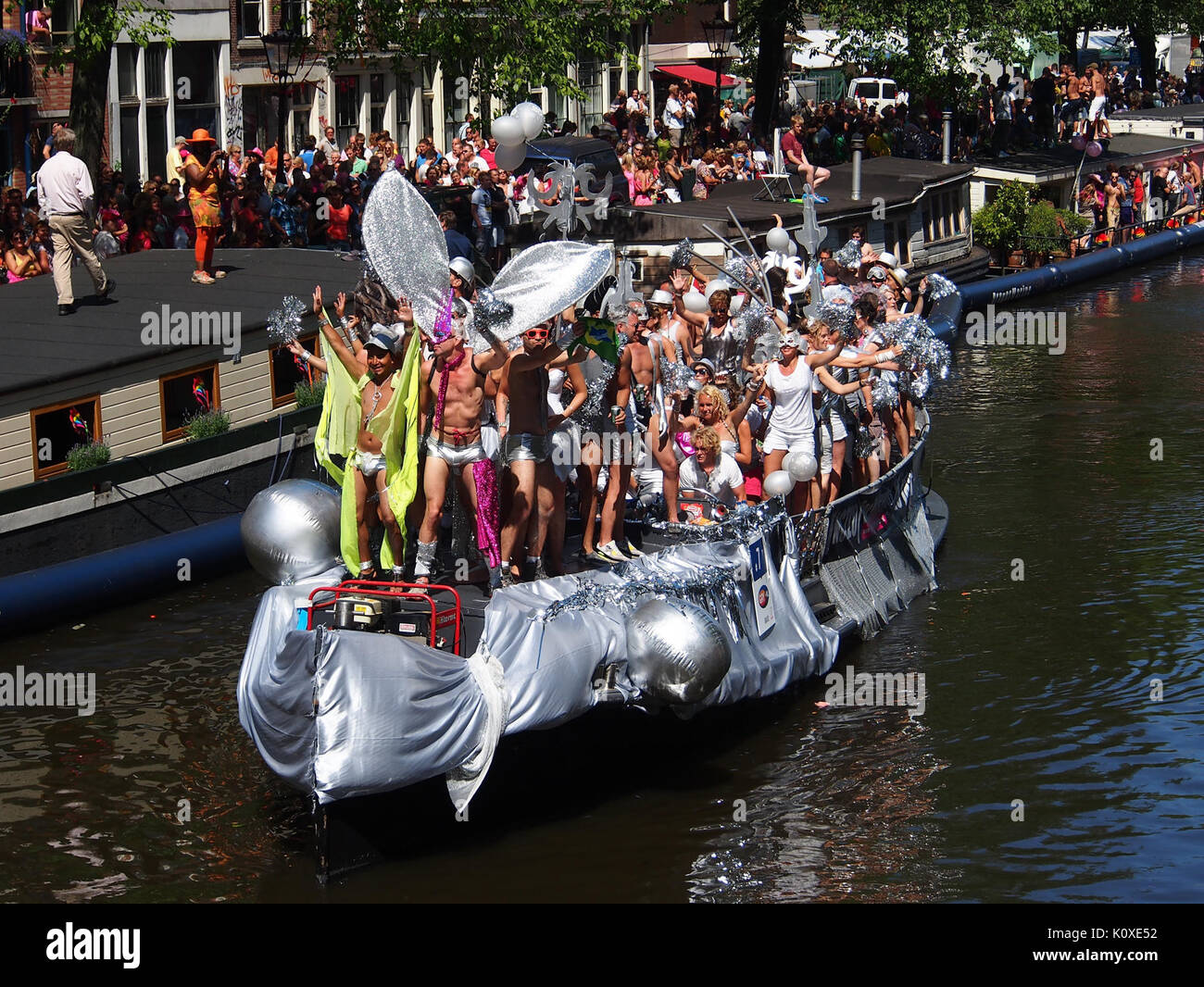 Amsterdam Gay Pride 2013 voile aucun pic75 Banque D'Images