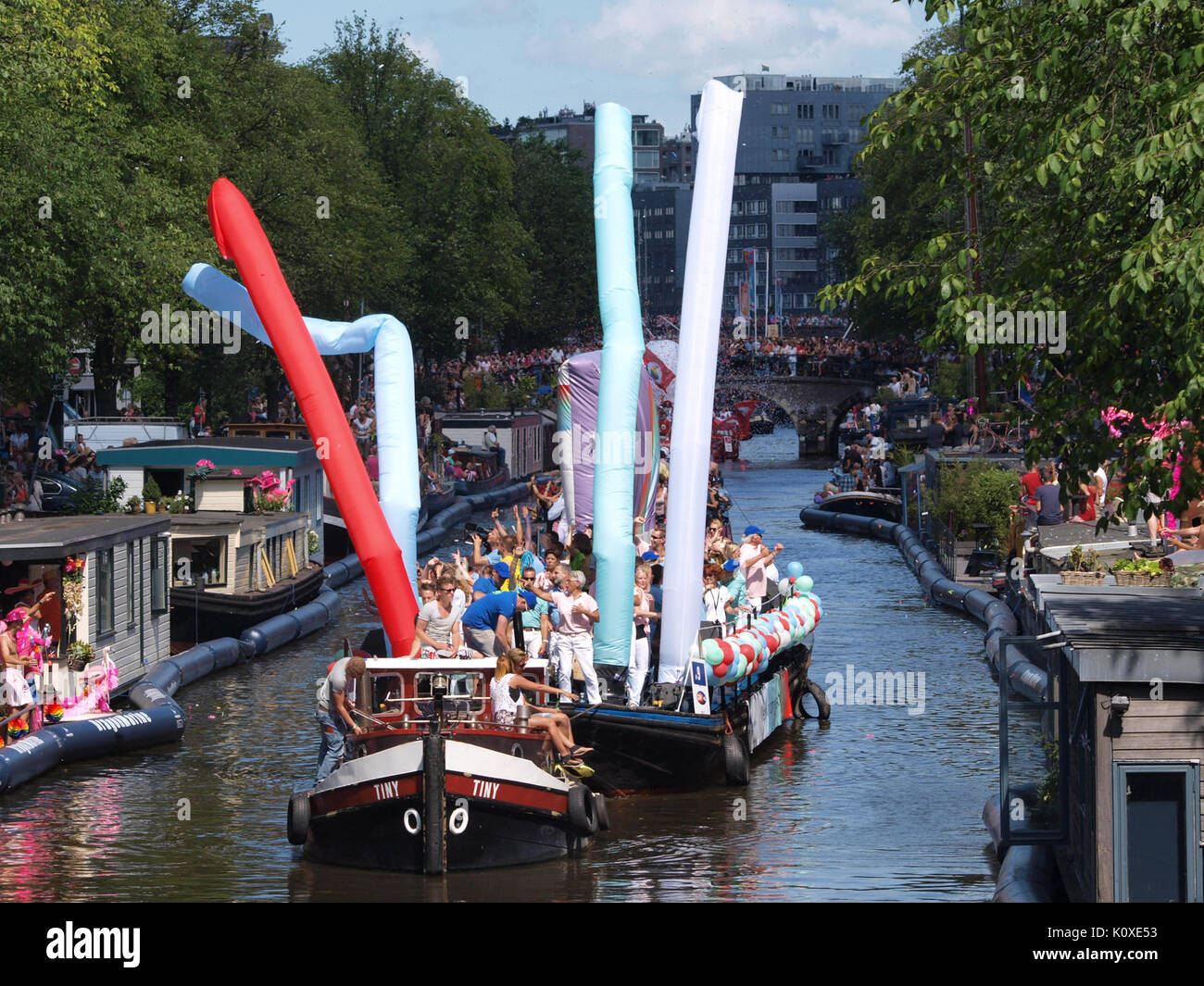 Amsterdam Gay Pride 2013 voile no9 pic1 Banque D'Images