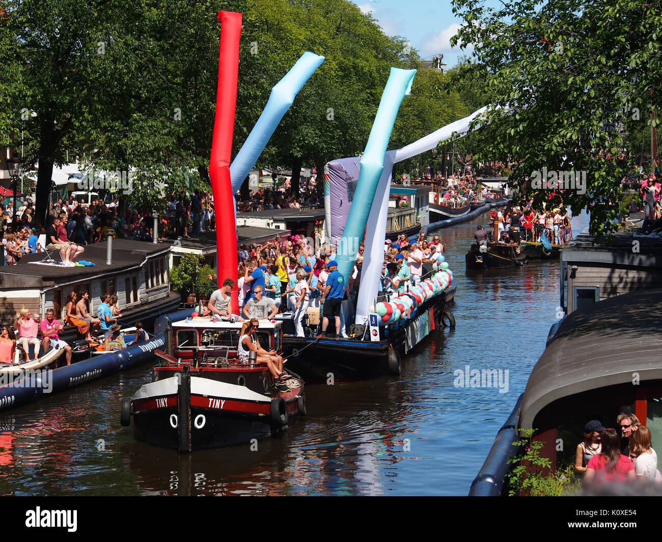 Amsterdam Gay Pride 2013 voile no9 pic2 Banque D'Images