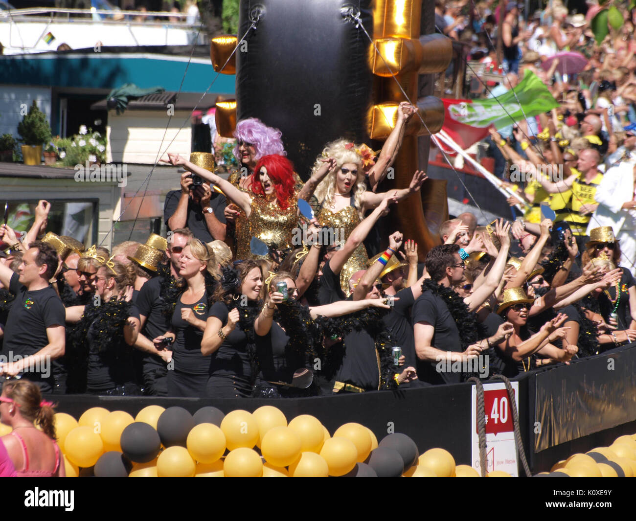 Amsterdam Gay Pride 2013 bateau40 pic3 Banque D'Images