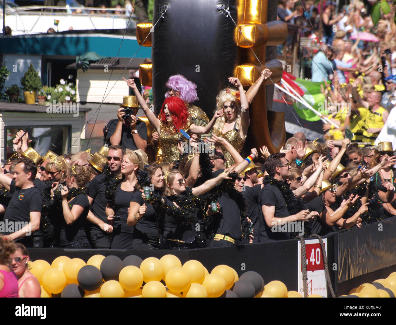 Amsterdam Gay Pride 2013 voile aucun pic404 Banque D'Images