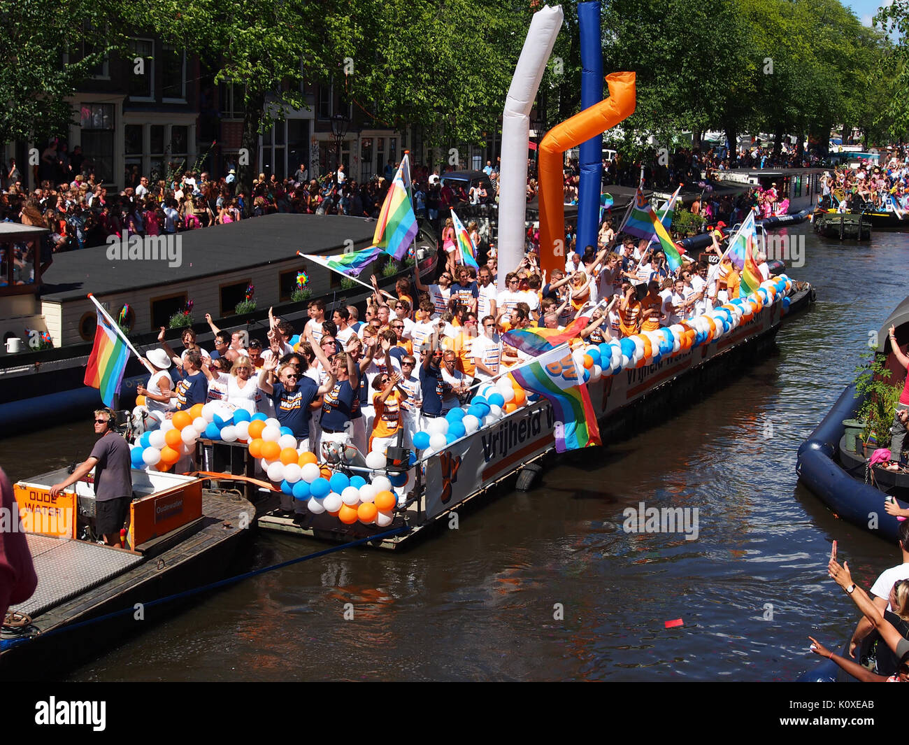 Amsterdam Gay Pride 2013 VVD voile pic5 Banque D'Images
