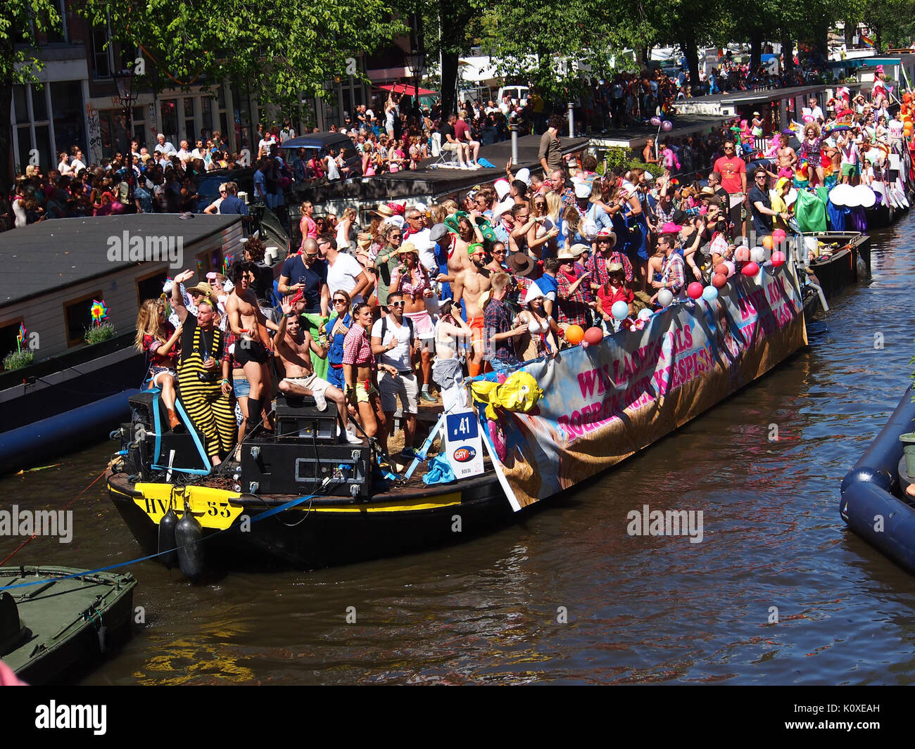 Amsterdam Gay Pride 2013 voile aucun pic414 Banque D'Images