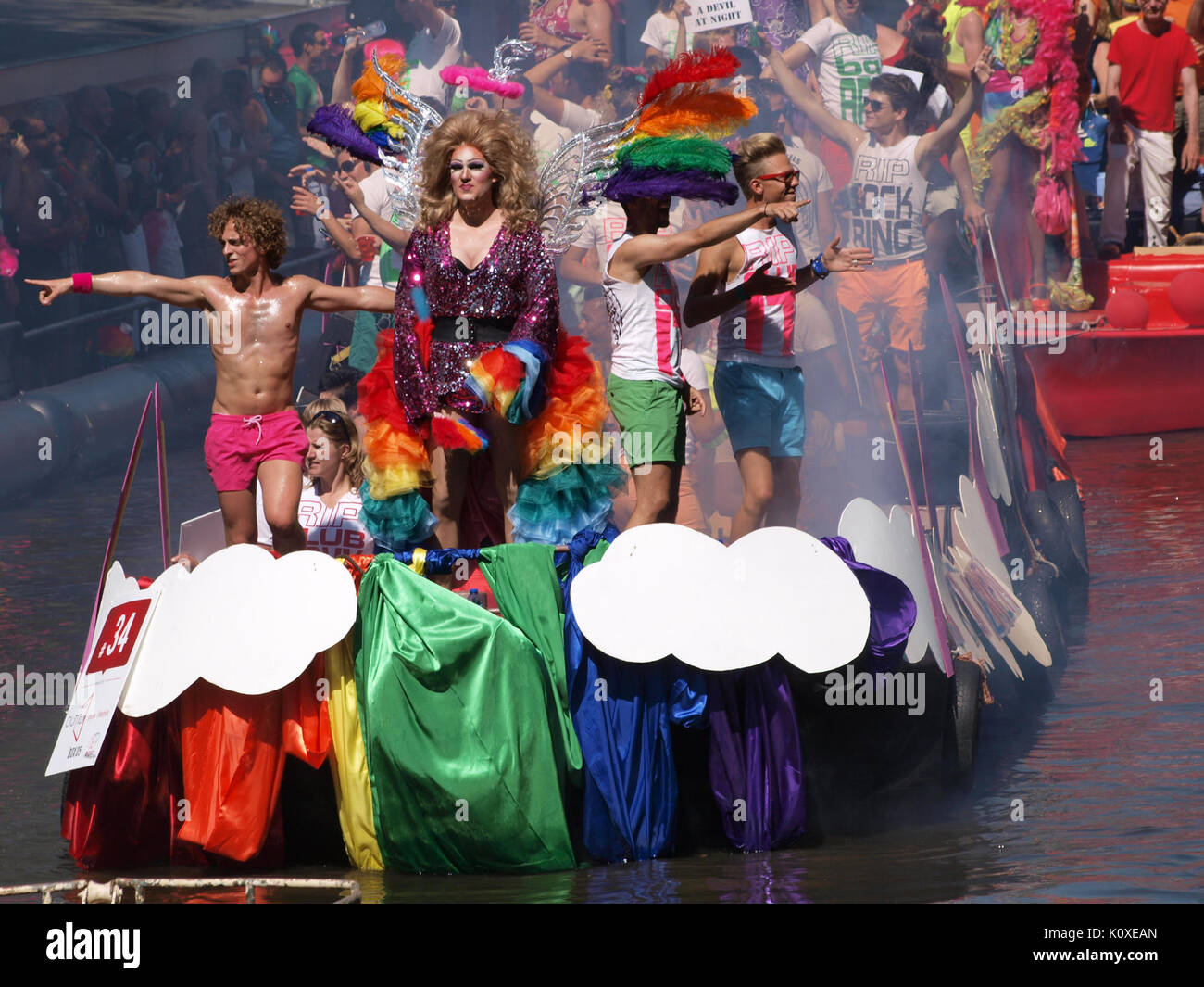 Amsterdam Gay Pride 2013 voile no34 pic2 Banque D'Images