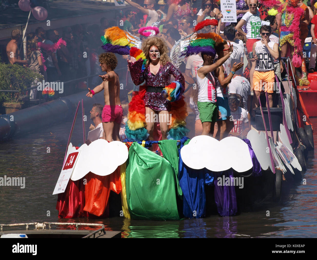 Amsterdam Gay Pride 2013 voile no34 pic3 Banque D'Images